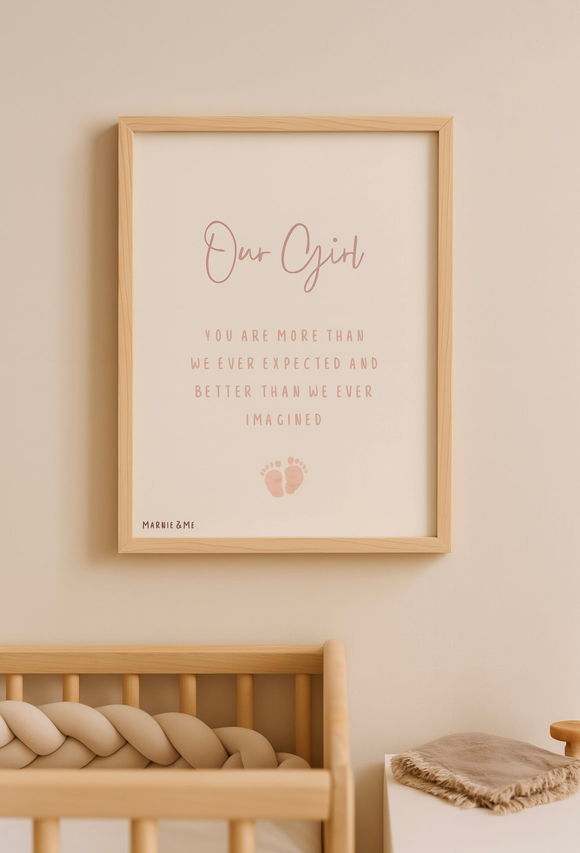 Our Girl - Nursery Wall Art